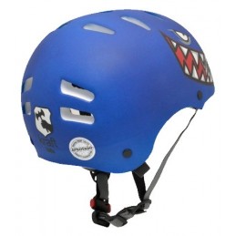 Capacete Kraft Bike/Skate Tubarão Azul