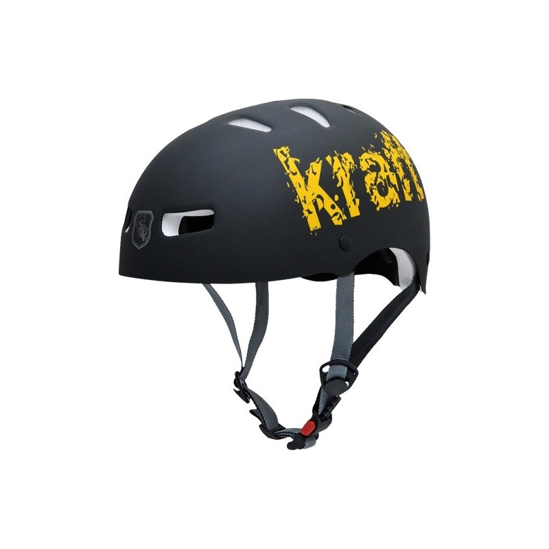 Capacete Kraft Bike/Skate Kraft Preto/Amarelo