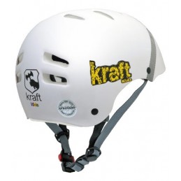 Capacete Kraft Bike/Skate Aviador Branco