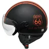 Capacete Kraft Plus Histórica 66 Preto/Laranja.