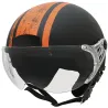 Capacete Kraft Plus Histórica 66 Preto/Laranja.