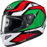 Capacete HJC Rpha 11 Deroka Verde/Vermelho.