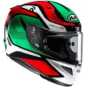 Capacete HJC Rpha 11 Deroka Verde/Vermelho.