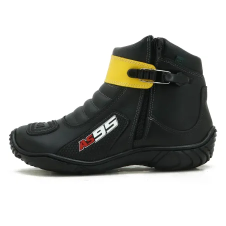 Bota Atron Shoes 271 As95 Preto/Amarelo.