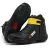 Bota Atron Shoes 271 As95 Preto/Amarelo.