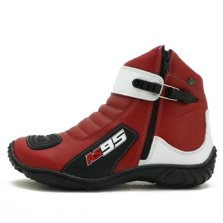 Bota Atron Shoes 271 As95 Vermelho/Branco.