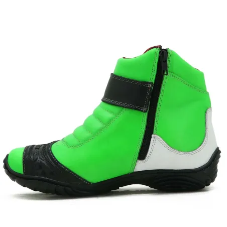 Bota Atron Shoes 271 As95 Verde/Branco/Preto.