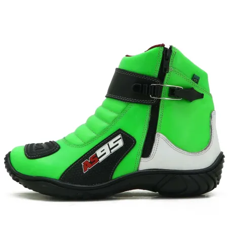 Bota Atron Shoes 271 As95 Verde/Branco/Preto.