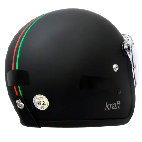 Capacete Kraft Old School Italia Todas As Cores.