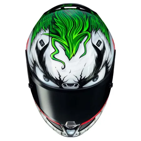 Capacete HJC Rpha 11 DC Joker Verde/Roxo.