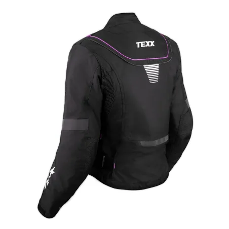 Jaqueta Feminina Texx New Strike V2 Preta/Rosa.