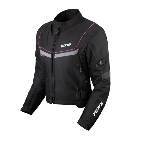 Jaqueta Feminina Texx New Strike V2 Preta/Rosa.