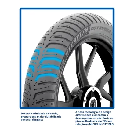 Pneu Michelin City Extra 100/80-18 59S TL.