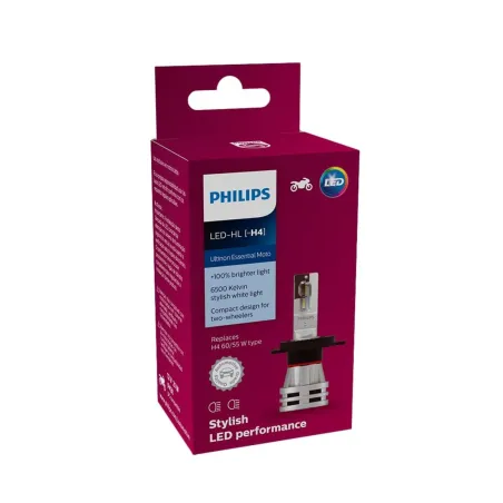 Lâmpada Farol H4 Led Philips p/ Cb 300/Xre 300/Falcon/Twister 2016/Cb 500/Shadown.