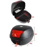 Baú Bauleto Monolock Givi E29N Compact 29L Plástico (Universal).