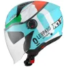 Capacete Kyt D City Dennis Foggia Leopard (Viseira Solar).