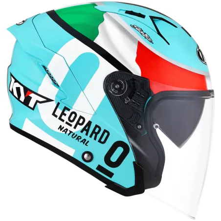 Capacete Kyt Nf J Dennis Foggia Leopard (Viseira Solar).