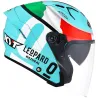 Capacete Kyt Nf J Dennis Foggia Leopard (Viseira Solar).