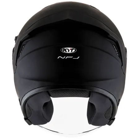 Capacete Kyt Nf J Plain Preto Fosco (Viseira Solar).