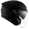 Capacete Kyt Nf J Plain Preto Fosco (Viseira Solar).