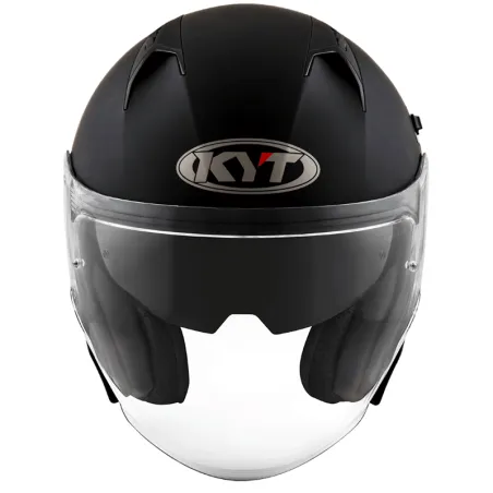 Capacete Kyt Nf J Plain Preto Fosco (Viseira Solar).