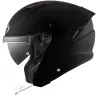 Capacete Kyt Nf J Plain Preto Fosco (Viseira Solar).