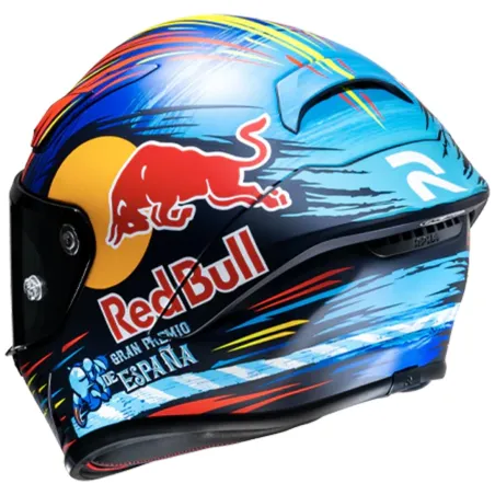 Capacete HJC Rpha 1 Red Bull Jerez Azul/Vermelho/Amarelo.