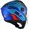 Capacete Kyt D City Lucent Azul/Laranja (Viseira Solar).