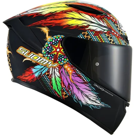 Capacete Suomy Track 1 Chieftain Preto Fosco (Tricarboco).