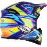 Capacete Suomy X Wing Duel Light Azul/Rosa.