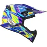 Capacete Suomy X Wing Duel Light Azul/Rosa.