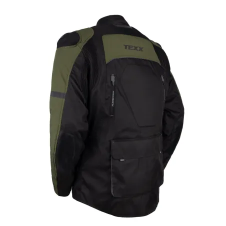 Jaqueta Masculina Texx Armor Preta/Verde.