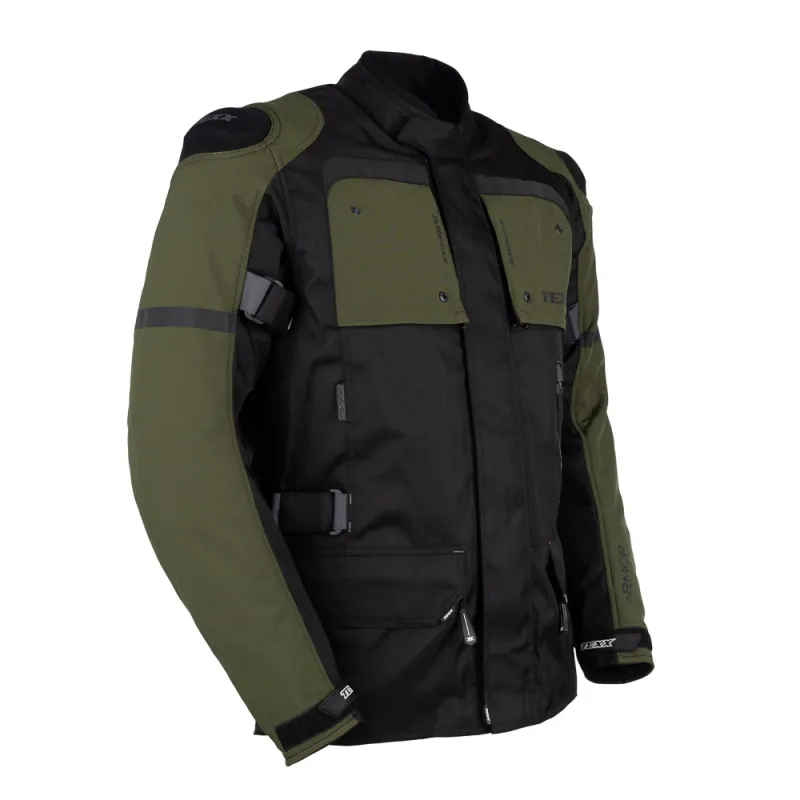 Jaqueta Masculina Texx Armor Preta/Verde.