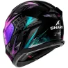 Capacete Shark D Skwal 3 Blast-R Preto/Azul KGX.