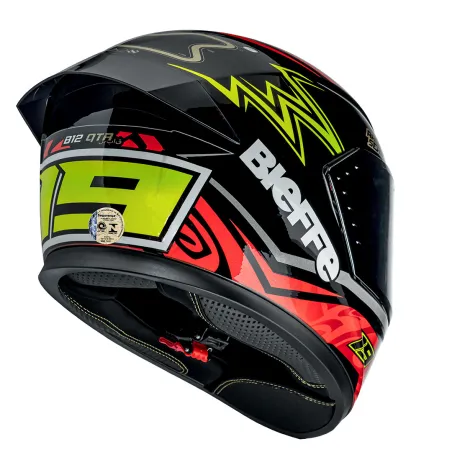 Capacete Bieffe B-12 Qtr Todas As Cores (Viseira Extra).