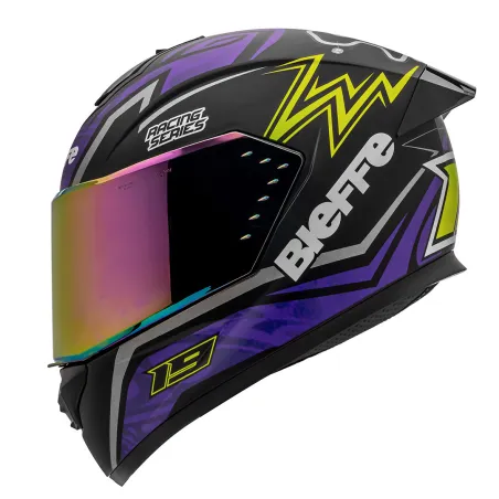 Capacete Bieffe B-12 Qtr Todas As Cores (Viseira Extra).