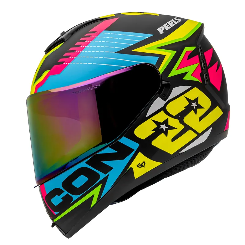 Capacete Peels Icon Sv Rt Todas as Cores (Viseira Extra).