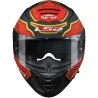 Capacete Ls2 FF800 Storm Foggy Preto/Vermelho Fosco (Viseira Solar).