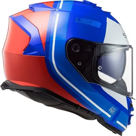 Capacete Ls2 FF800 Storm Slant Azul/Vermelho (Viseira Solar).