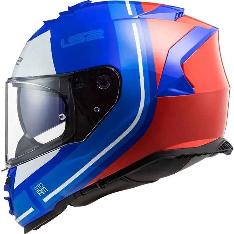 Capacete Ls2 FF800 Storm Slant Azul/Vermelho (Viseira Solar).