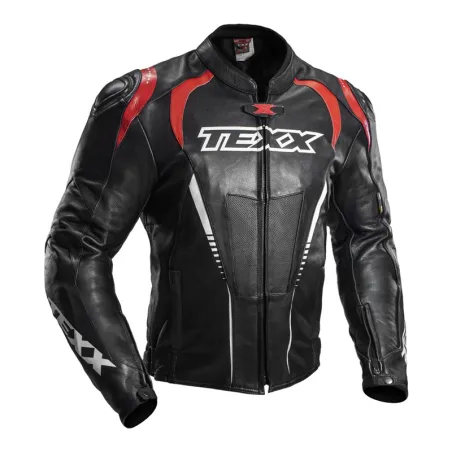 Jaqueta Masculina Texx Sniper V2 Preta/Vermelha.