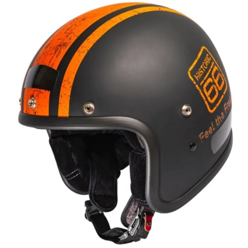 Capacete Kraft Old School Historic 66 Todas As Cores.