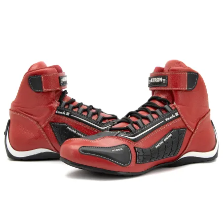 Sapatilha p/ Kart Atron Shoes 313 Vermelho (Couro).