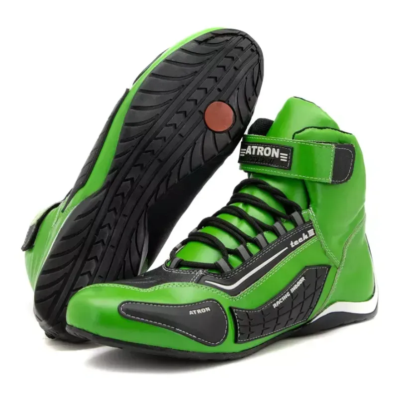 Sapatilha p/ Kart Atron Shoes 313 Verde (Couro).