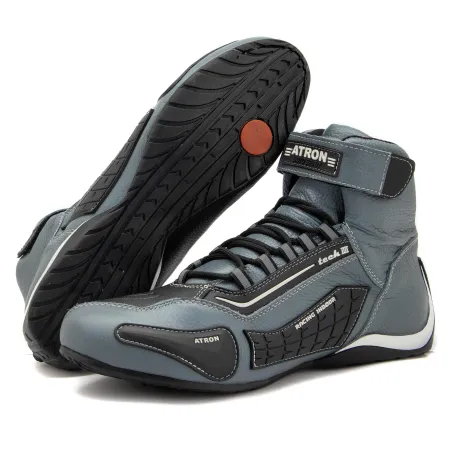 Sapatilha p/ Kart Atron Shoes 313 Cinza (Couro).